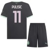 Original Trikotsatz AC Mailand Pulisic 11 Ausweichtrikot 2024-25 Für Kinder